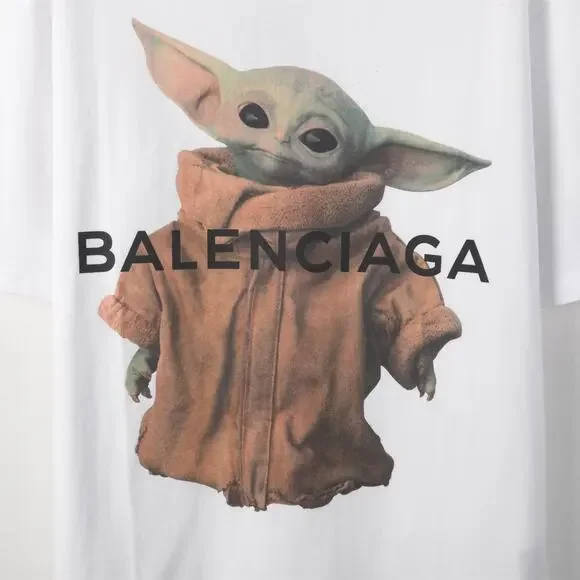 BALENCIAGA｜SHORT-SLEEVED ROUND NECK T-SHIRTS (764235 TP T-shirt Balenciaga Logo T-Shirt 764235-TRVC2-9059 | FLEXDOG